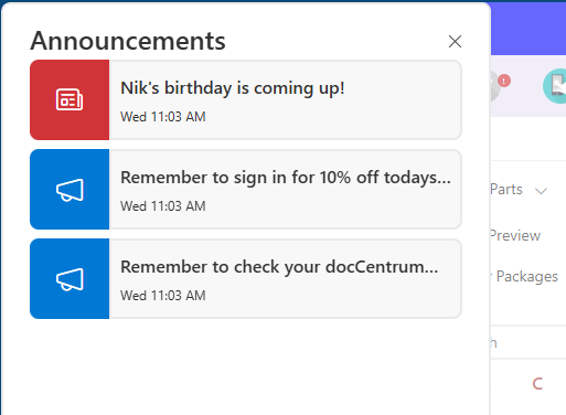 Announcement Detail