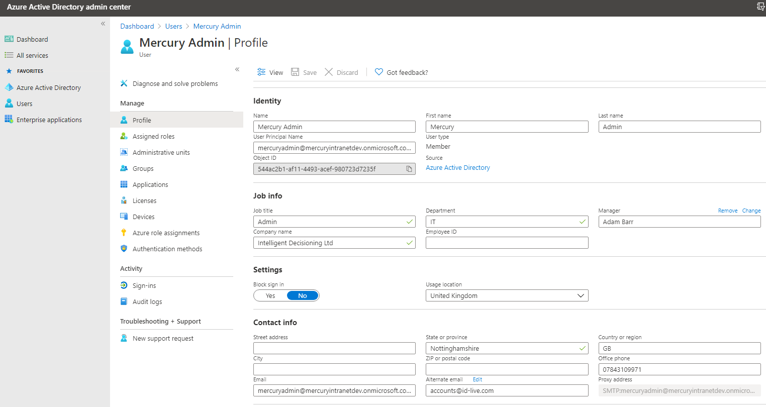 People Finder: Azure Active Directory